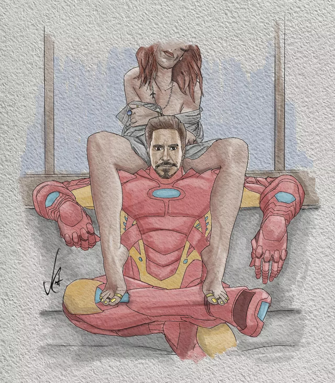 (Ironman) and Ms Pepper by (Ficklebro) posted by captlupas