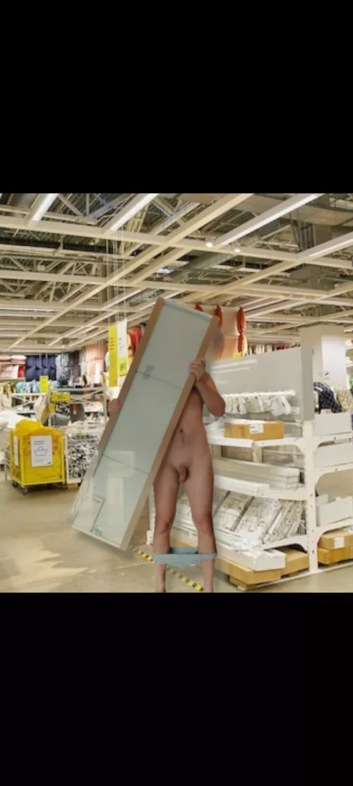 m20, did it again, nude at IKEA  by Acrobatic-Bobcat5623