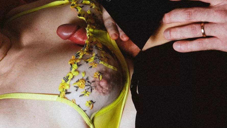 My bra makes his cock throb even harder by GoddessRoseWife