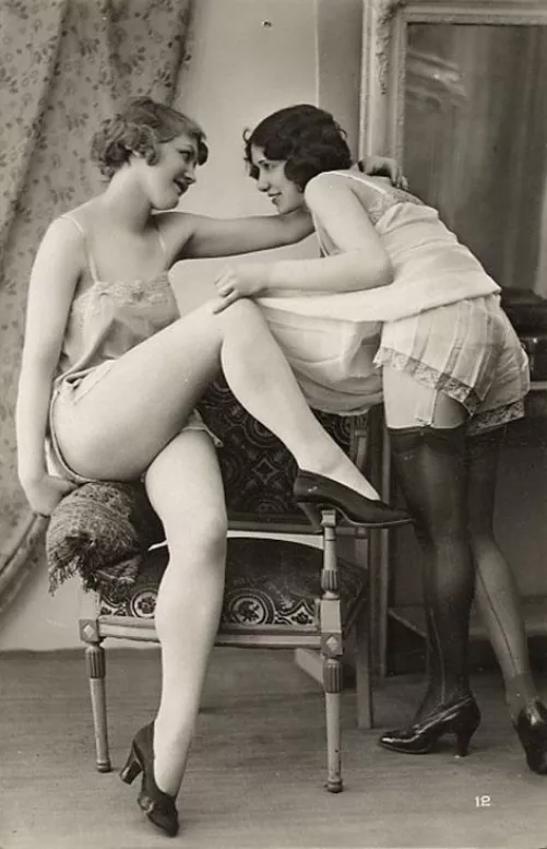 naughty French postcard about 1920 by Mundane-Employer-719