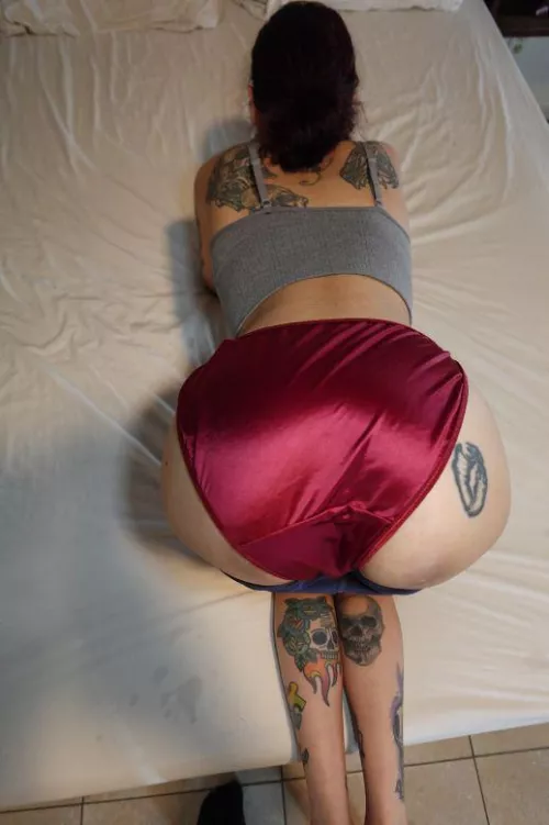 red satin clad ❤❤❤ by YourPantyFetish