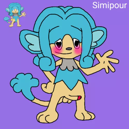 Simipour (sorry if this art sucks aaaa) by shybuth0rny69