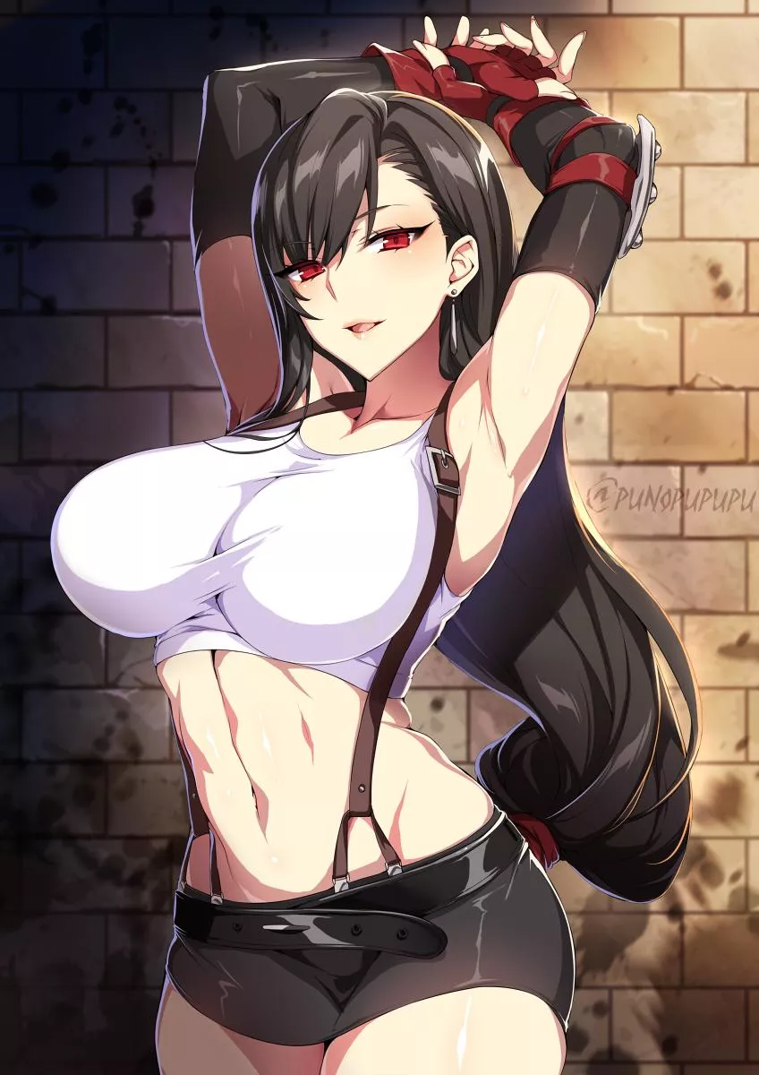 Stretching Tifa  posted by konosubak