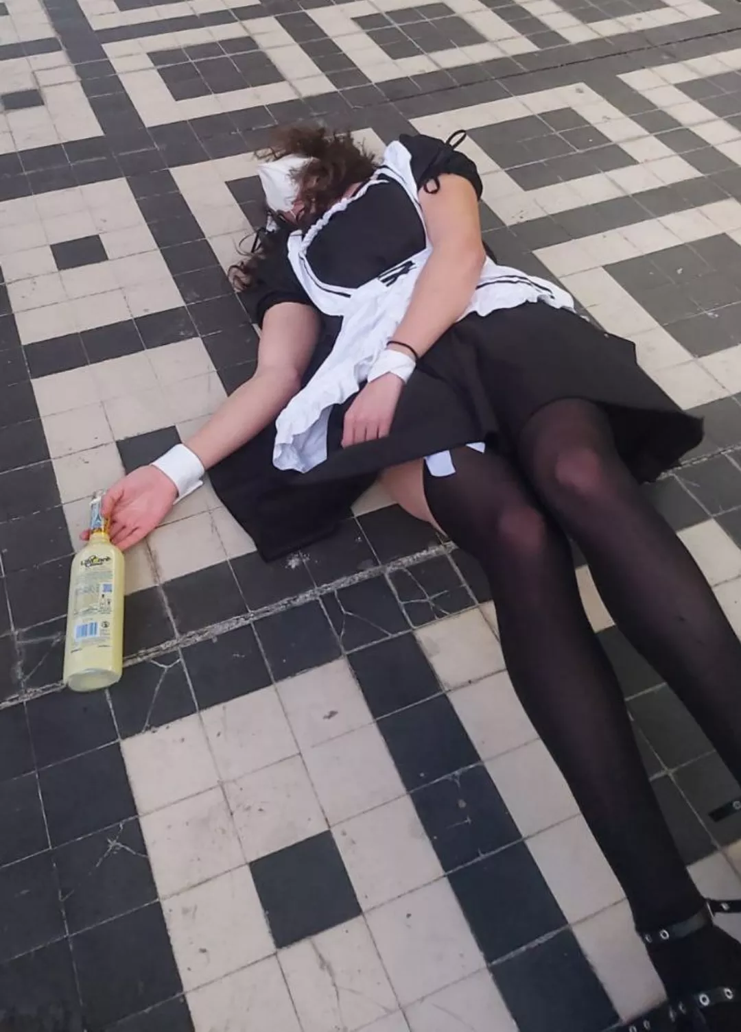 This photo is from the last year (not real drunk, meme only) posted by DaniSerre12