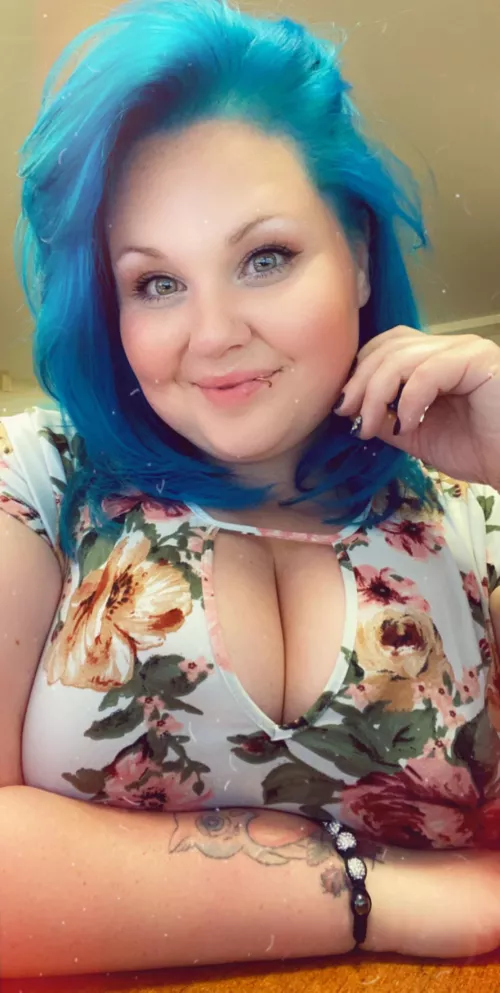 Throwback to when I had blue hair.  by rainbow_mom13