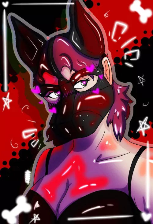 Traced over a picture of myself wearing a hood im after 😍✨️ by smol_shiba