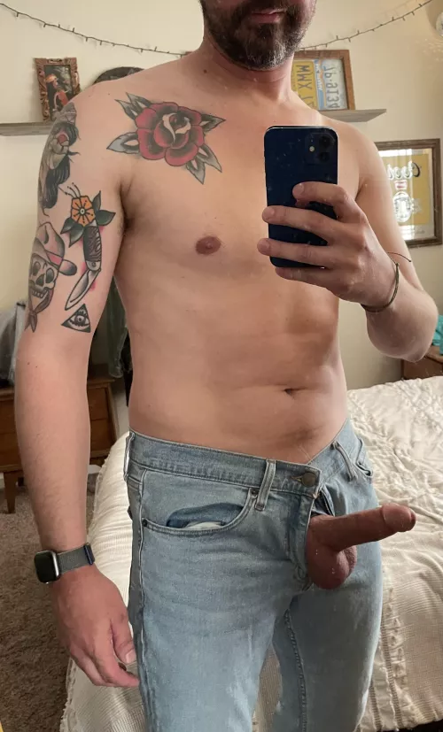 Want you so bad I’ll just leave the jeans on 😏 by AlexAnders_AA