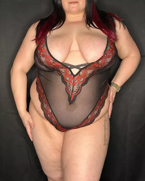 When the lingerie matches the hair. by bustylusciouslady