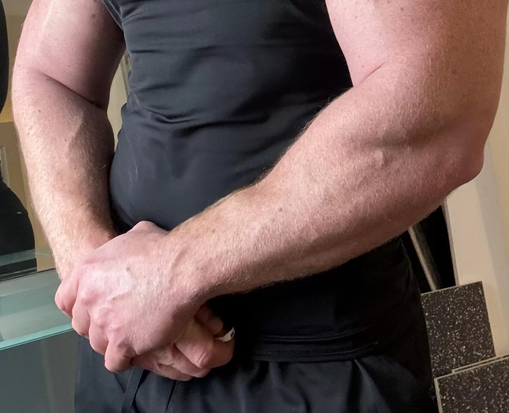 Describe my forearms in 3 words? posted by Bearded_alpha1