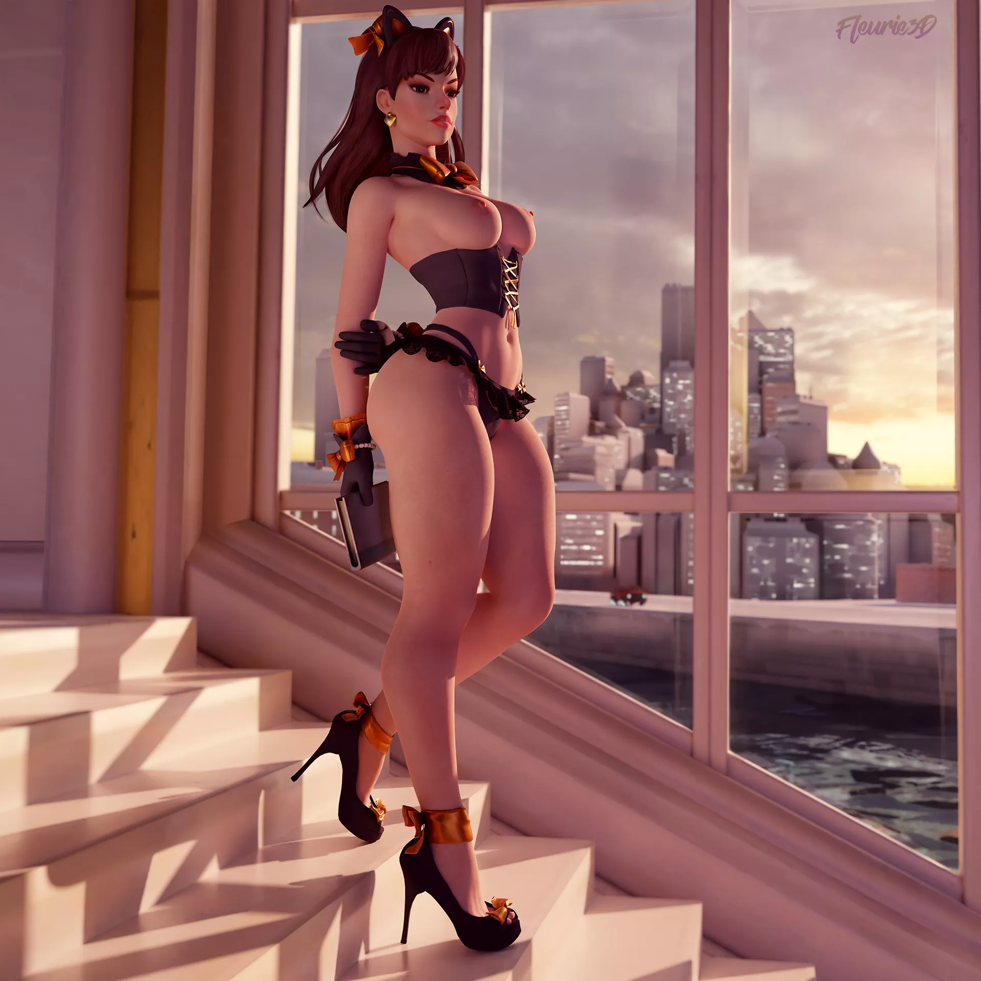 D.va Pinup (Fleurie3D) posted by The_FirebrandSFM