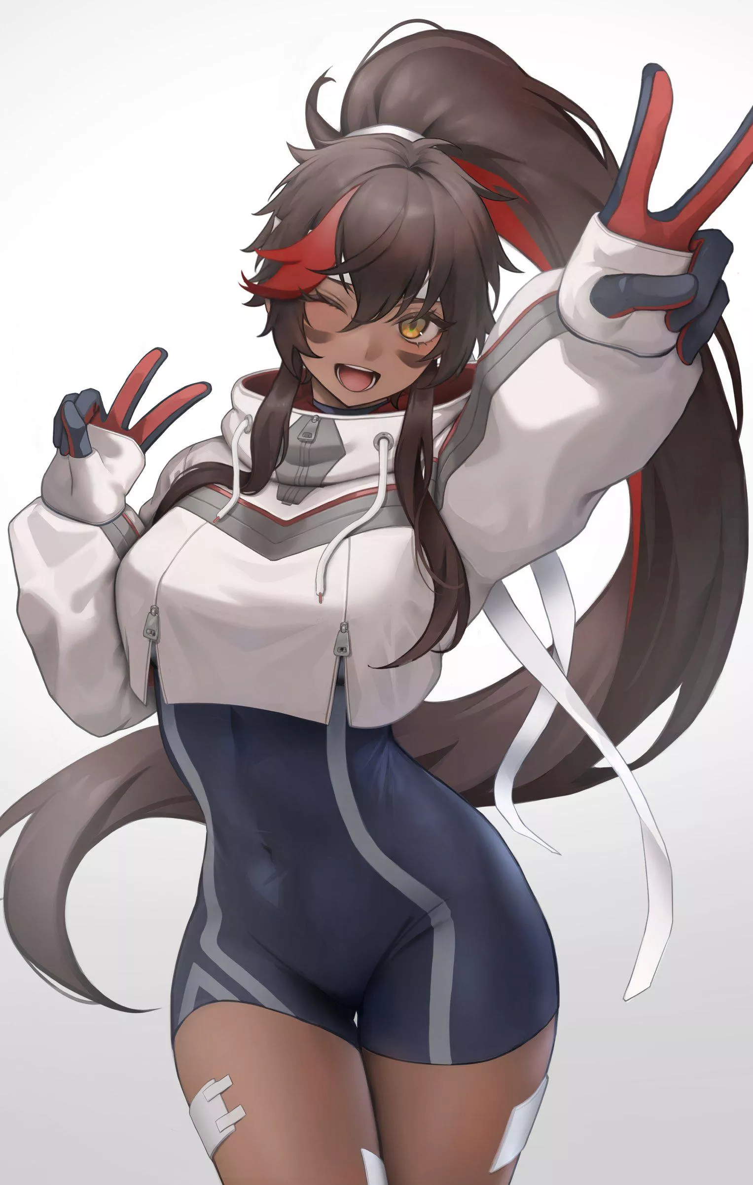 Juliette giving the peace sign posted by LafterMastr