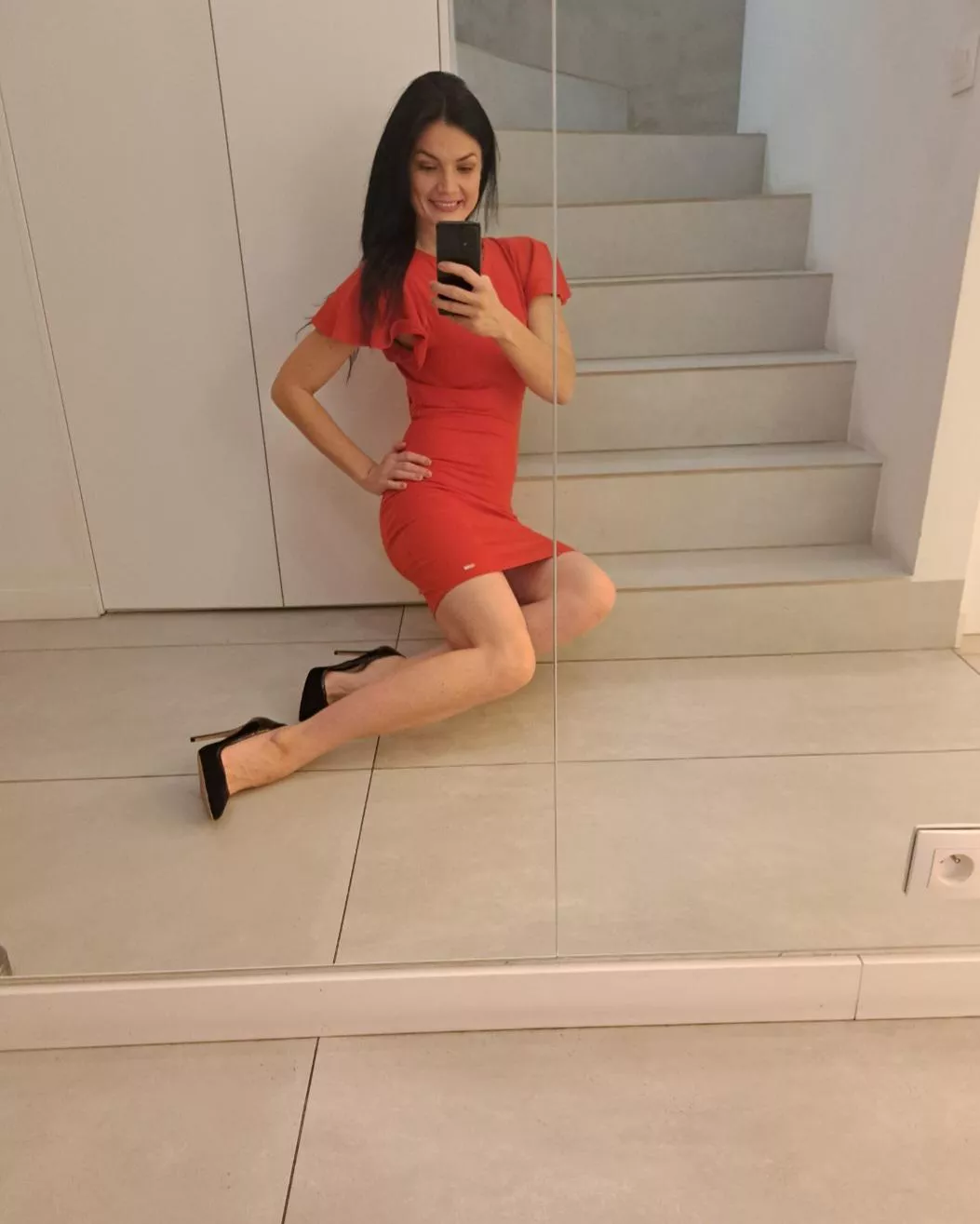 Lady in red. posted by MartaPeonly