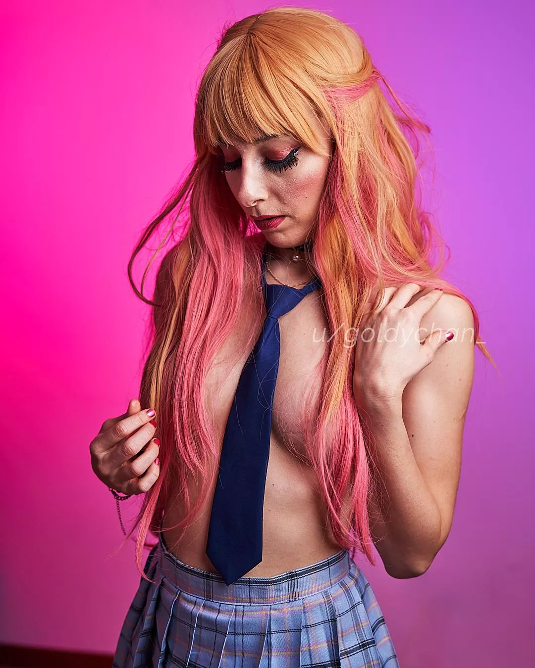 Marin Kitagawa takes her school uniform off after classes posted by goldychan_