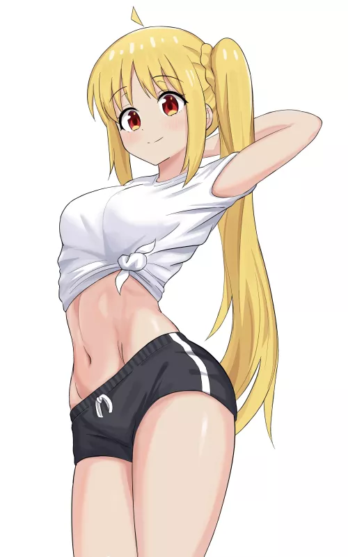 Nijika Stretching Pre-Workout (Bocchi The Rock) by Csxc