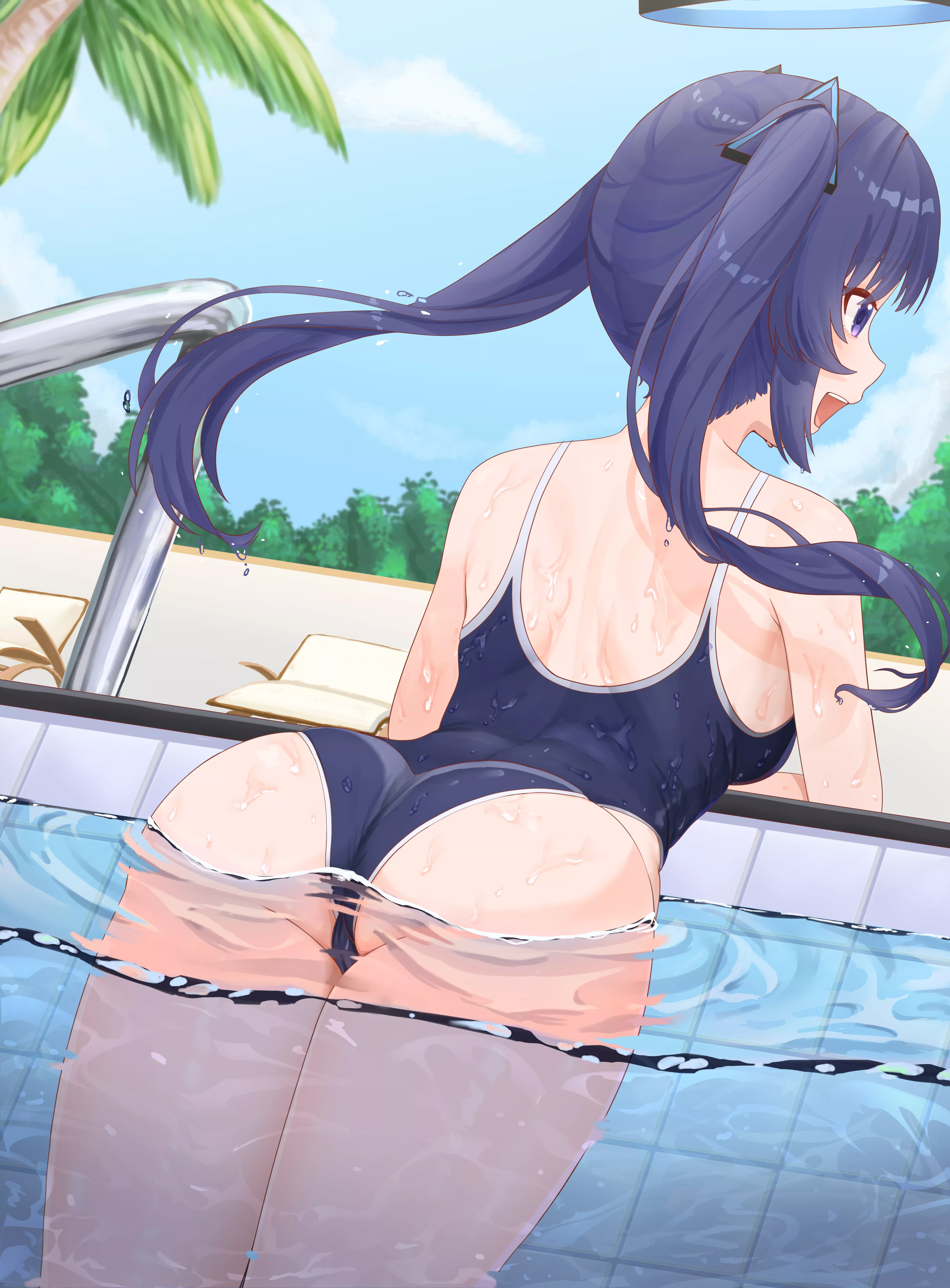 Poolside Yuuka posted by xSaviour_N