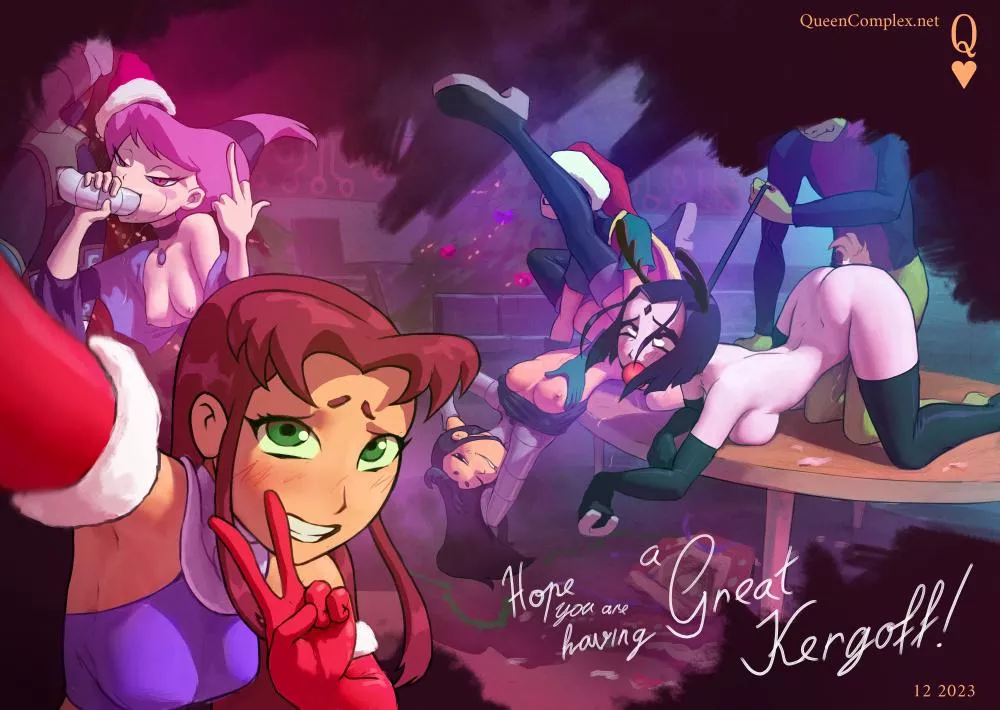 Raven Starefire And Jinx All Together (QueenComplex) [Teen Titans] posted by DataLoren