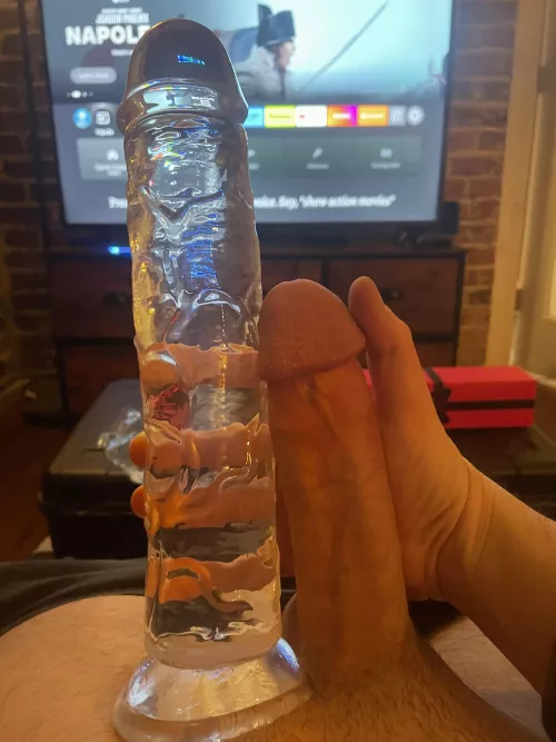 This new dildo is a bit of a stretch by jmkms