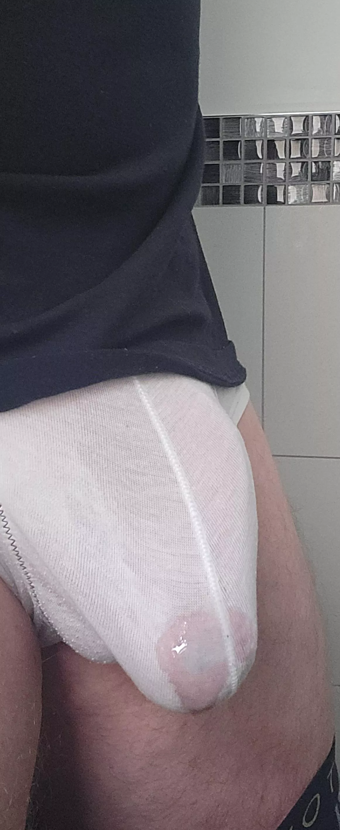 Through my briefs! 😋 posted by paoloparfait