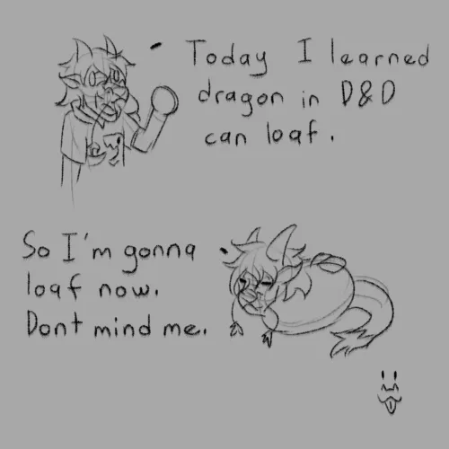 TIL Dragon can loaf by windwilder12
