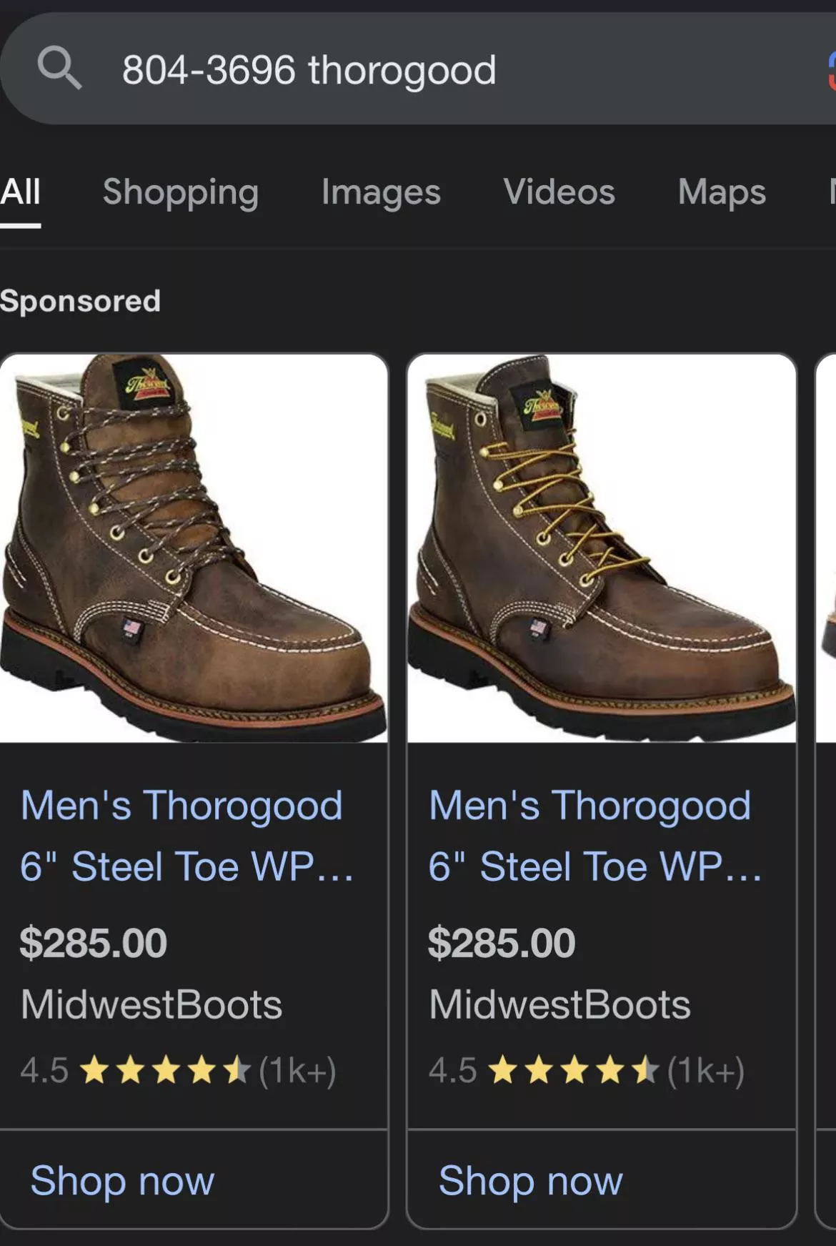 What’s the difference between these two Thorogoods? Both advertised as 804-3696 and they have the same exact description on Midwest Boots. posted by sleepypabs