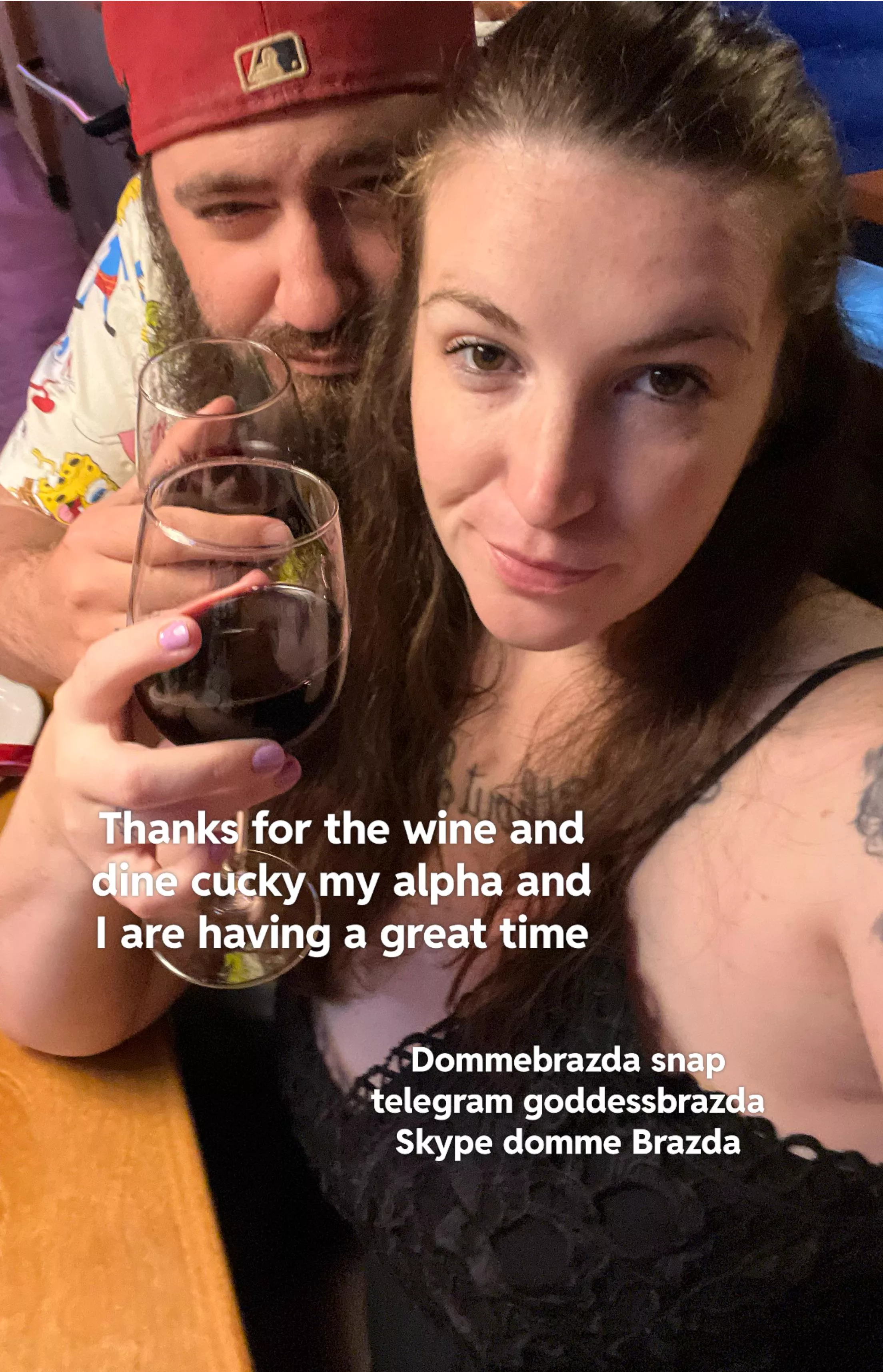 Be a good cucky and wine and dine your alphas lol posted by DaddyBrazda
