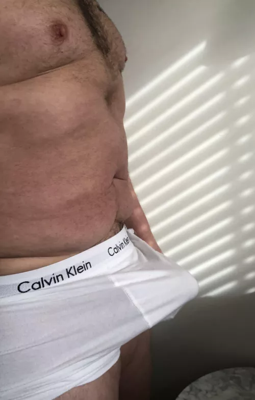 Daddy wearing white undies by Fishman_2020