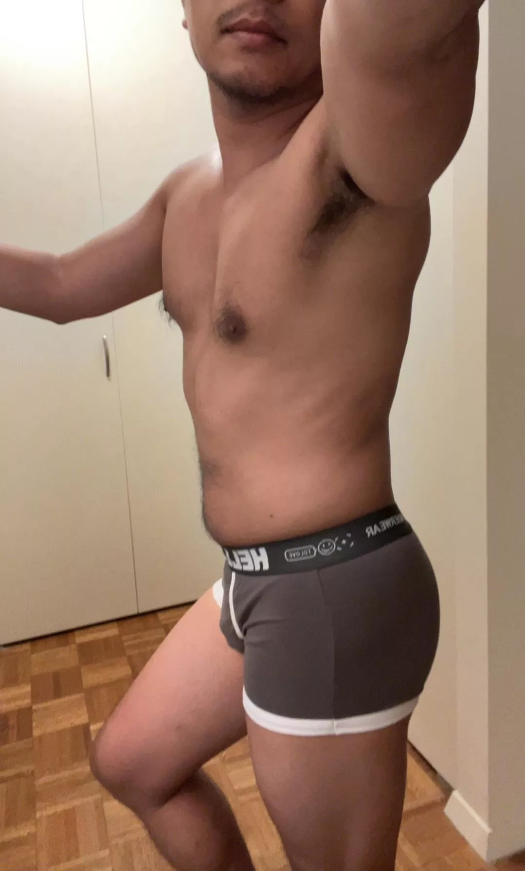 Freshly showered  posted by saltedredskin