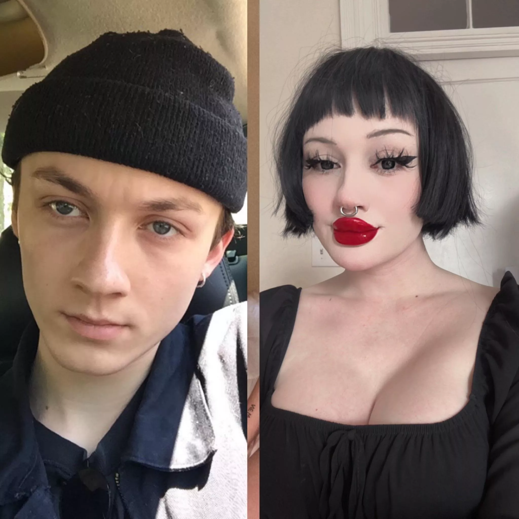 goth bimbofication in progress :) posted by alittlesage