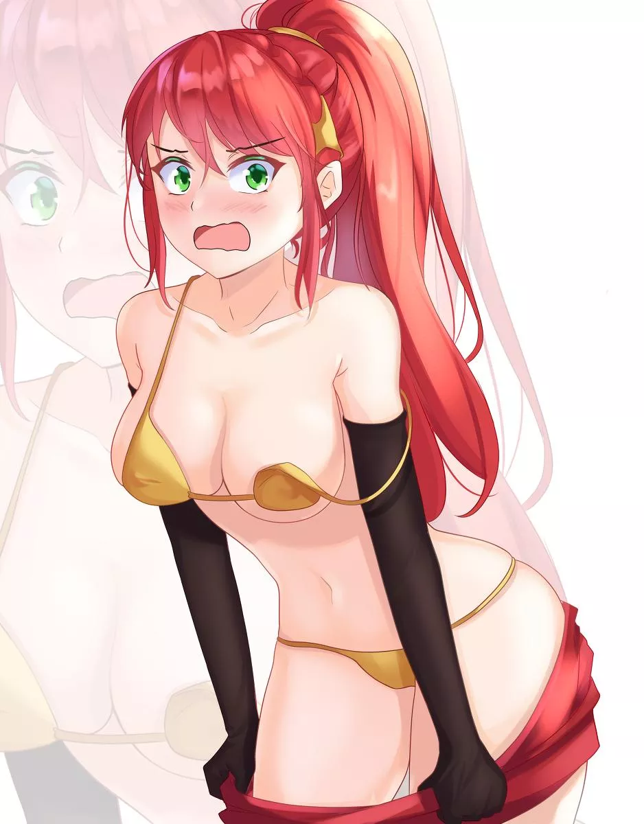 Walked in on Pyrrha (darkrobbe1) posted by Blaiseingfire