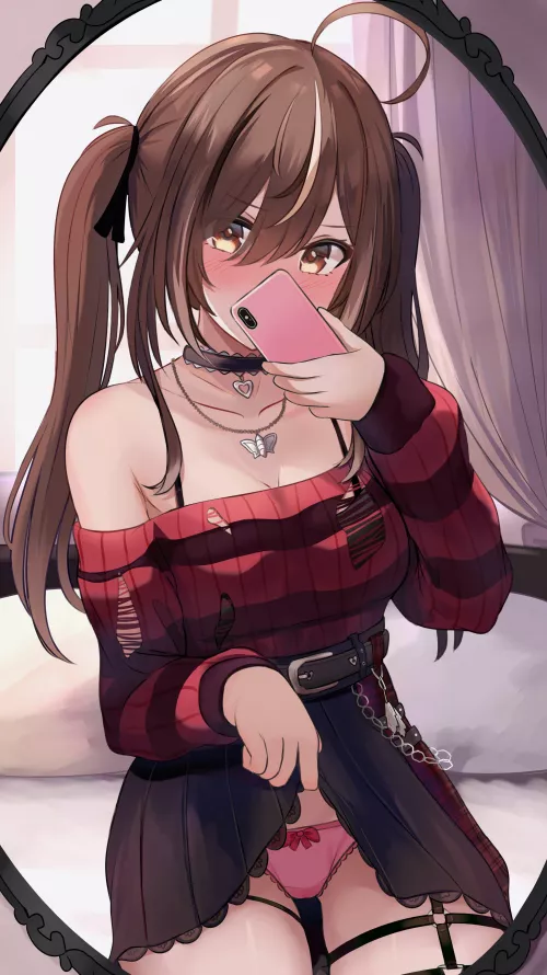 Emo Mumei sends you a selfie [Hololive] by anders520