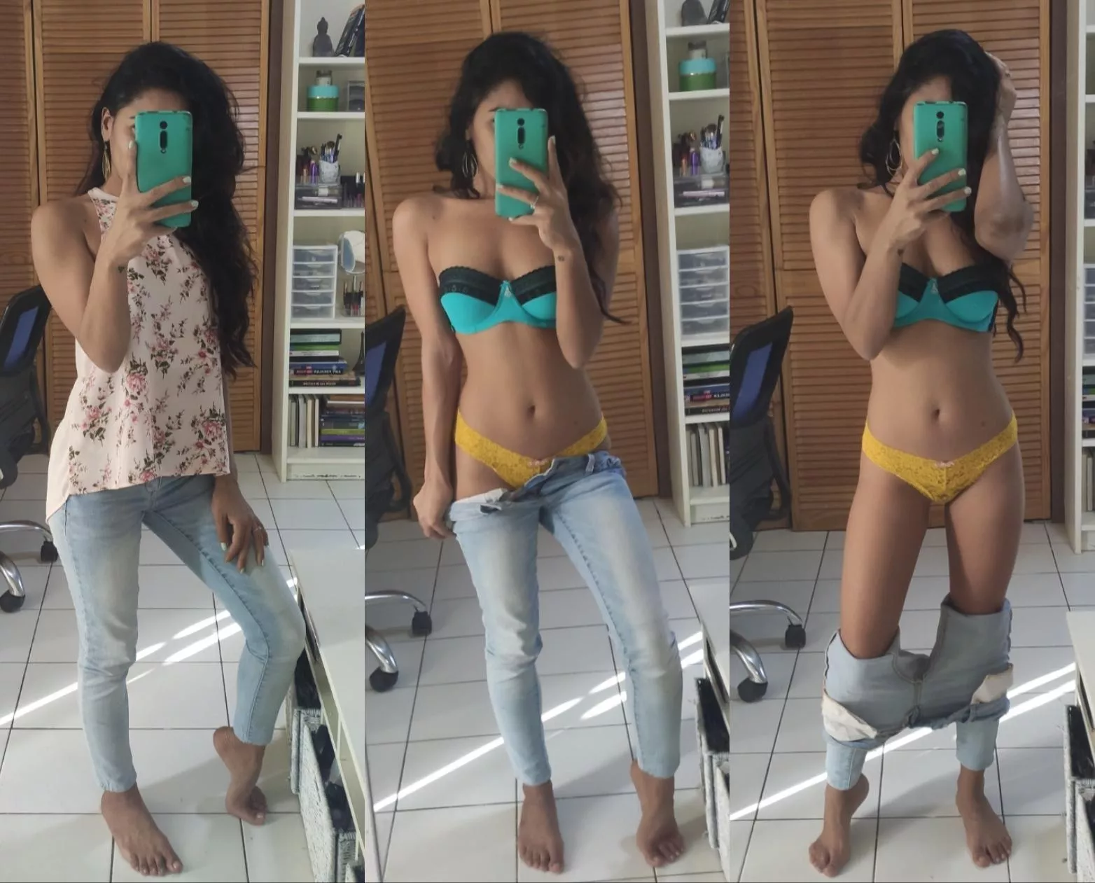 [F] undress me until I’m wearing nothing but a smile  posted by Alwaysthetiniest