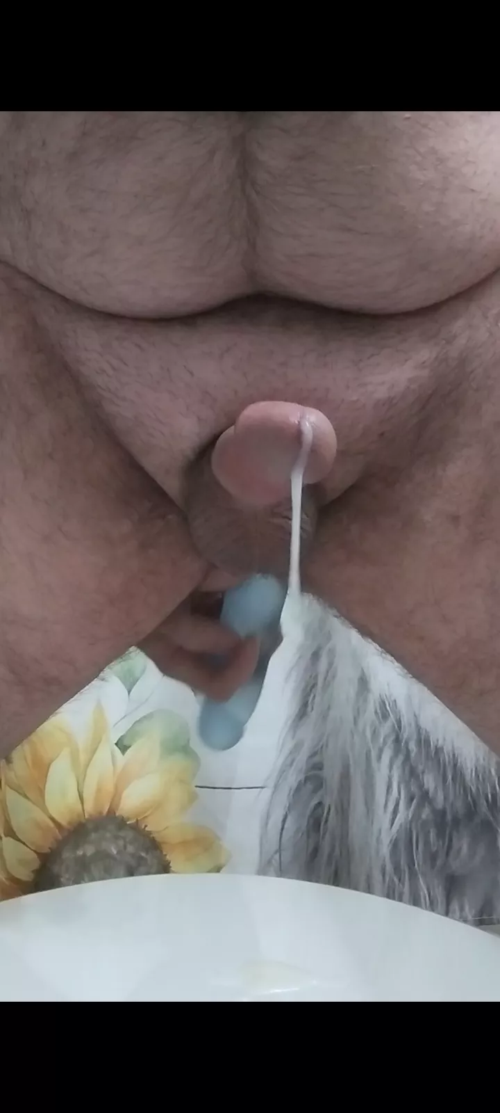 Hands free cum from my wife's double sided dildo posted by yourbeardedseatxxx