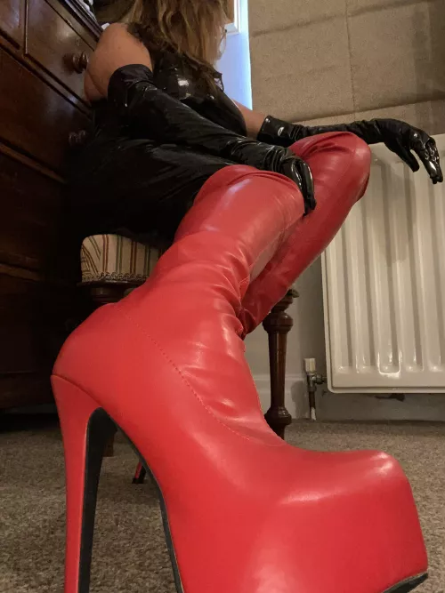 How red are these now its time to have fun by Kellieblue_Mistress