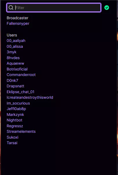 I was view botted awhile and have not stream in over a month how do I get rid of these names in my viewer list. posted by fallensn1per719