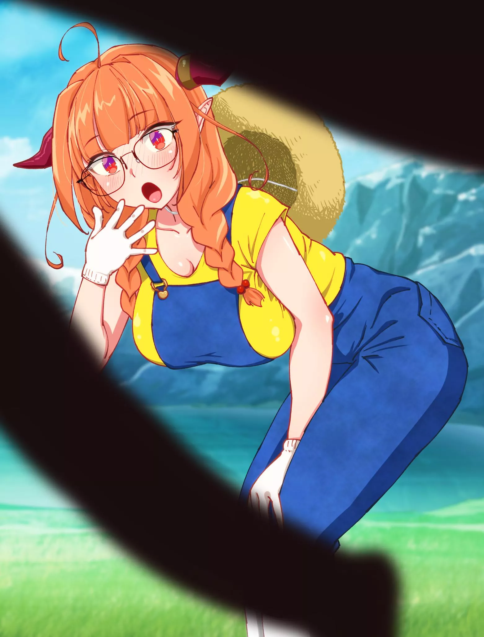 Kiryu Coco notices an erect horse cock (Hokke) [hololive] posted by rawr-6in