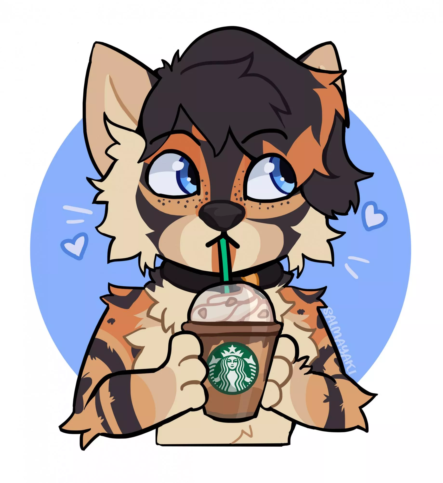  ☕️ Starbucks Chibi (Art by Me) posted by Salmayaki