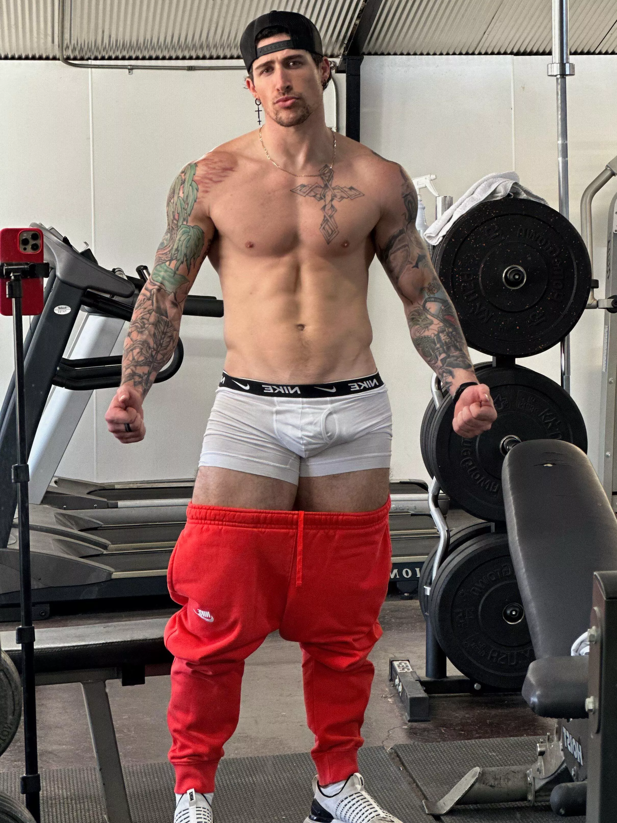 Think it’s acceptable to work out in just the compression shorts? posted by AtlasGaines