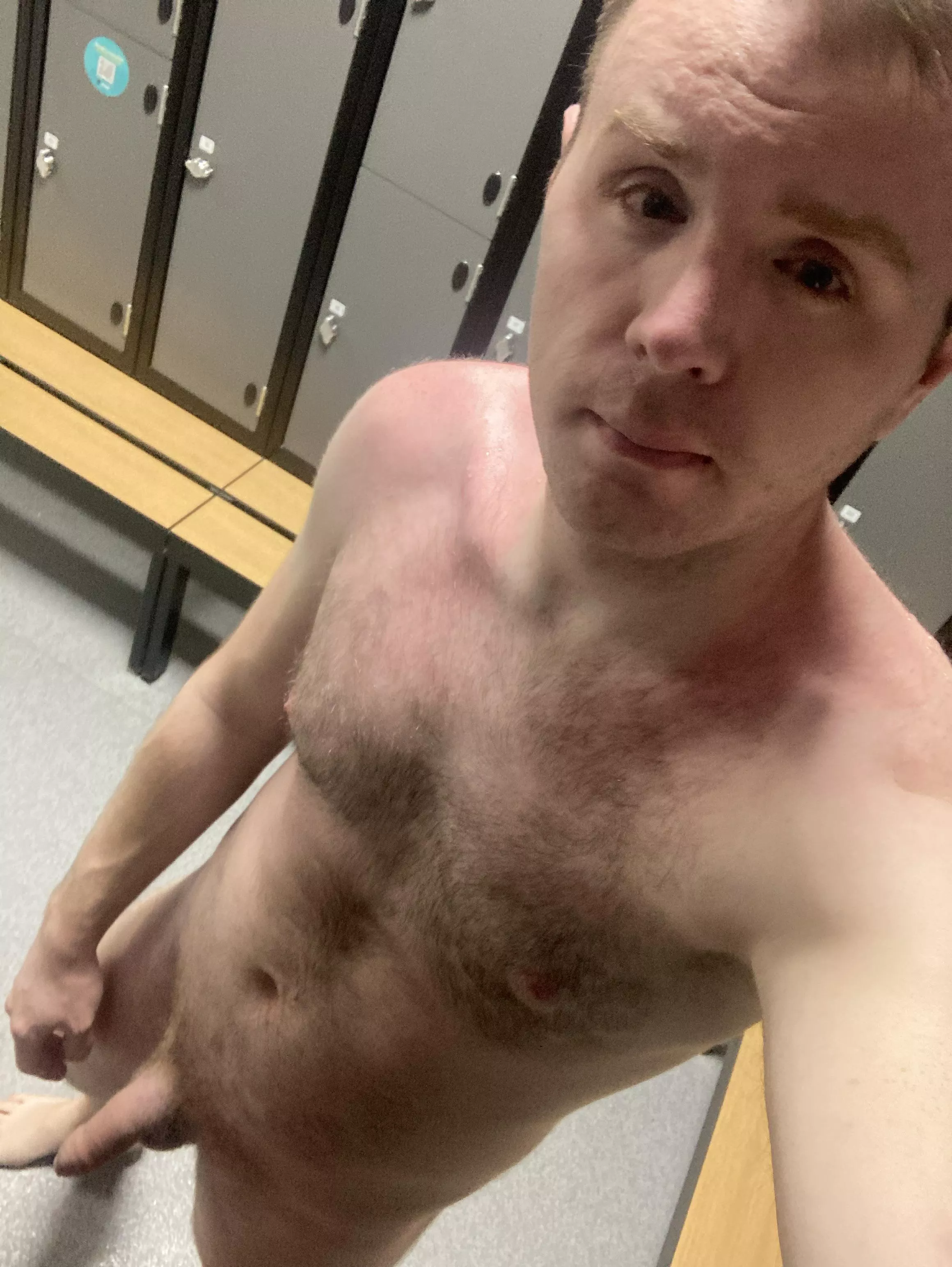 Who needs a towel, letting the guys enjoy the view as I dry ☺️ posted by cbc7118