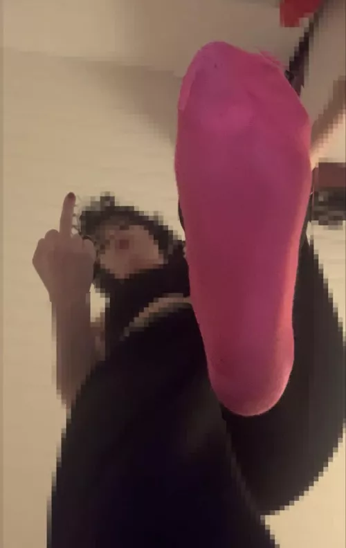 You only deserve to see this, foot freak. Now thank me for it 😈❤️ by curly_mistress