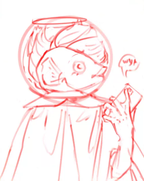 (Art by me) Before I continue with this sketch, do you see the vision? Also, what should her name be? by H3altHazzard