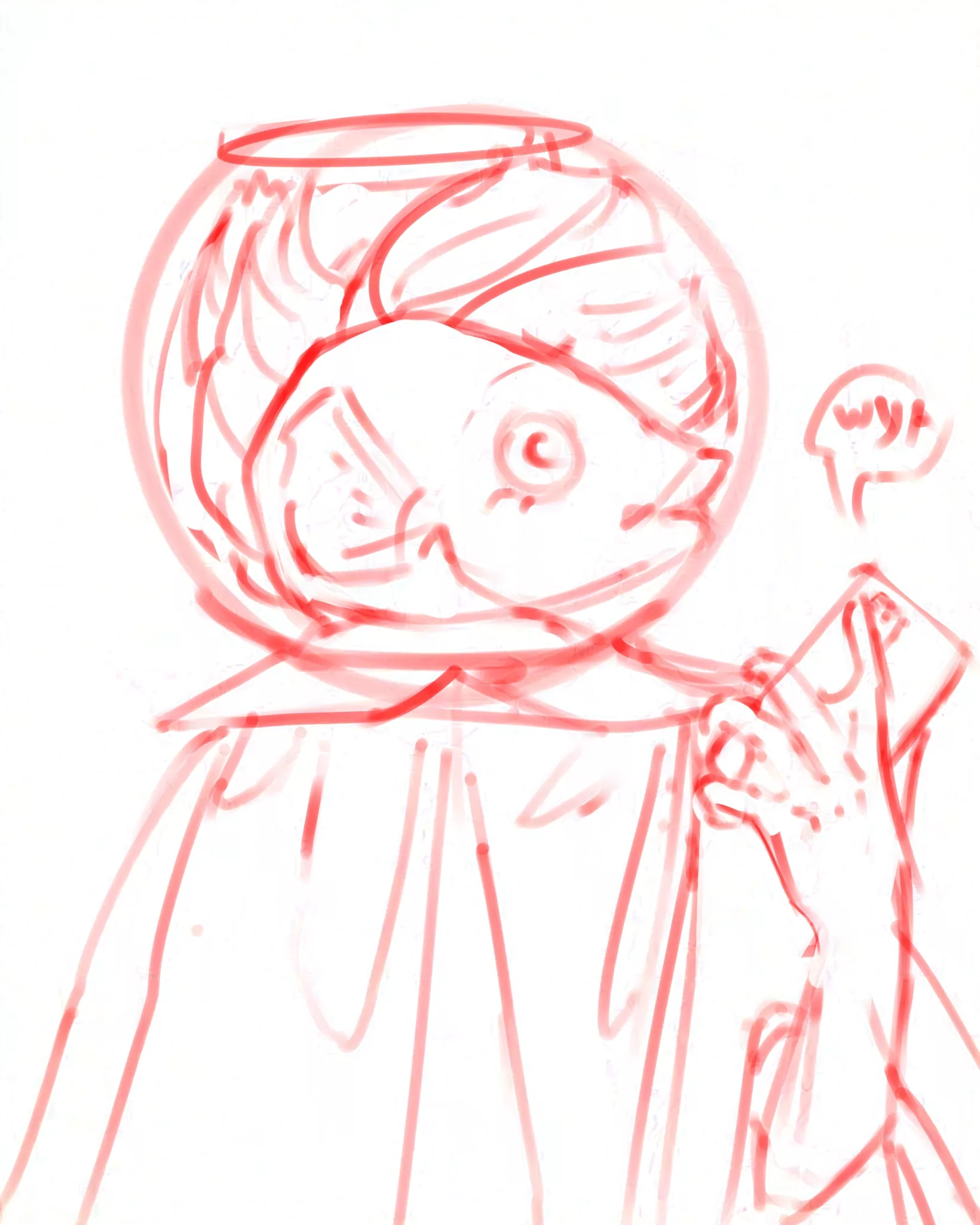 (Art by me) Before I continue with this sketch, do you see the vision? Also, what should her name be? posted by H3altHazzard