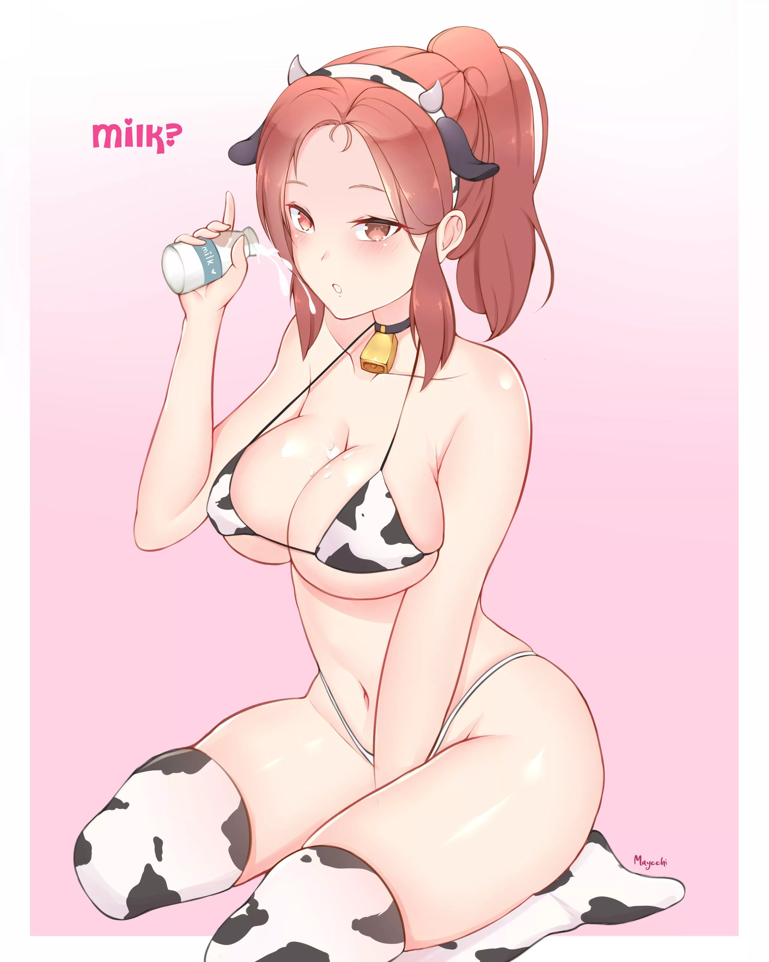 Cow Bikini with Milk posted by Maycchi