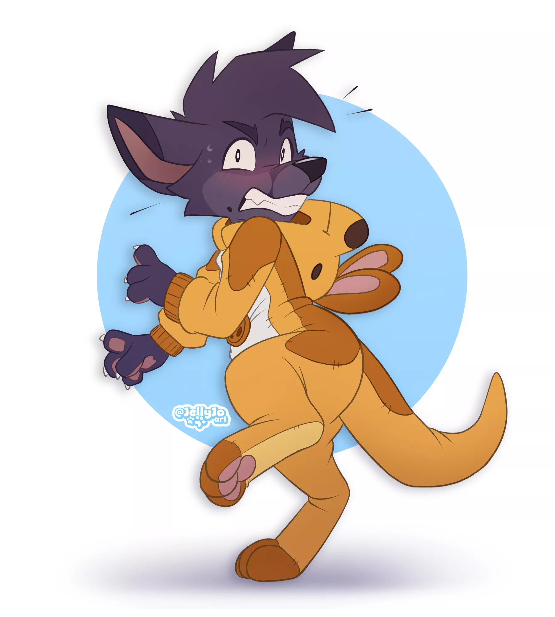 Found you kangaroo! Commission for Aritosuits (art by me) posted by FoolKool