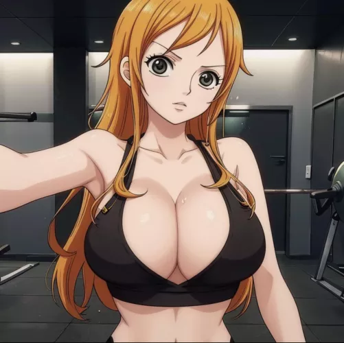 Gym selfie by swagonemez