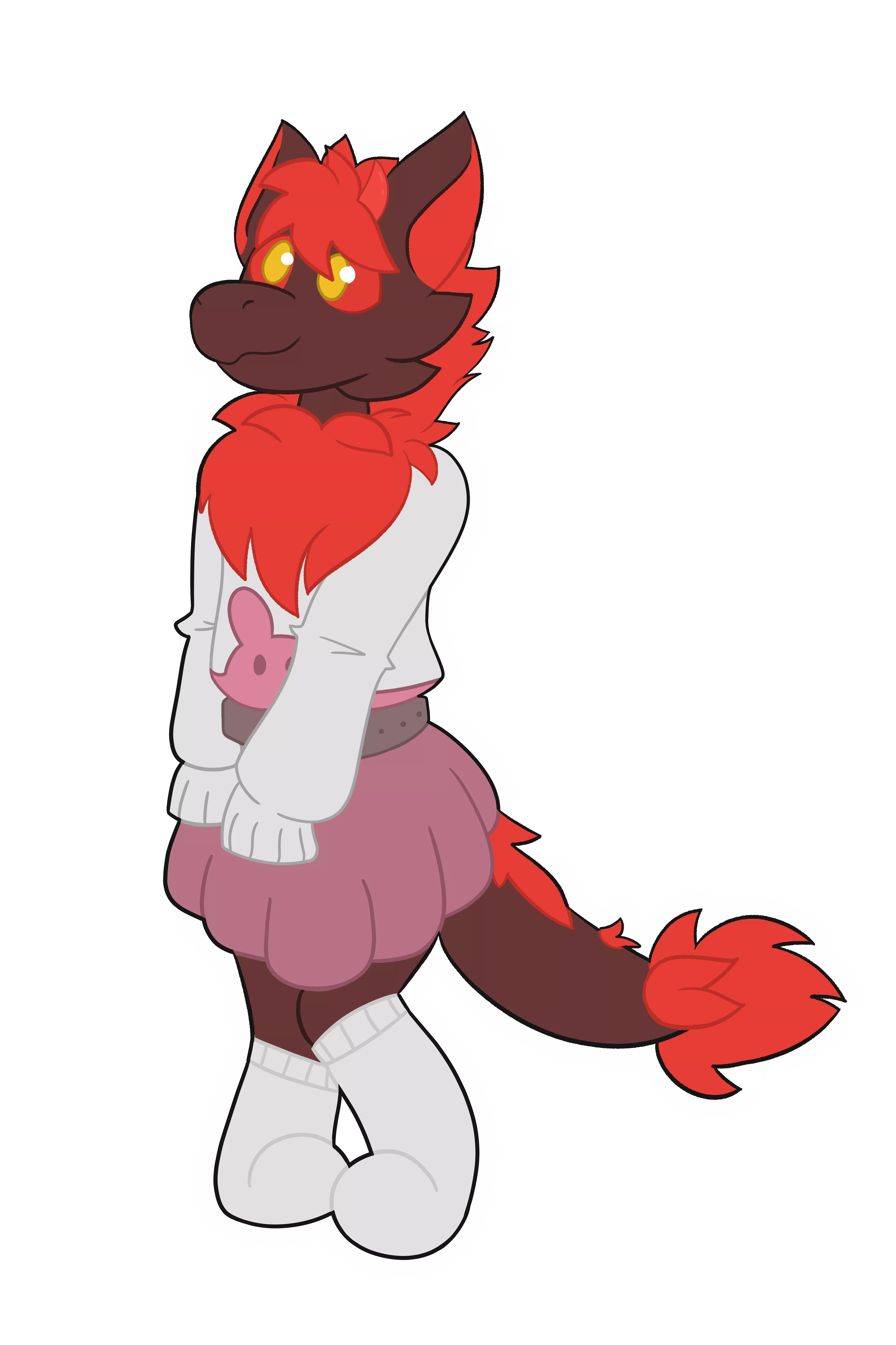 Hehe, I drew a nardo in a fem outfit >:) posted by CheapGriffy