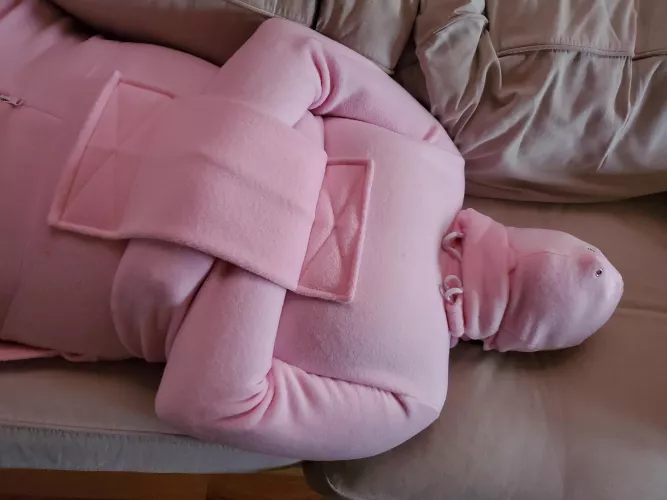 Hooded and straitjacked by Pir8Rbrts2