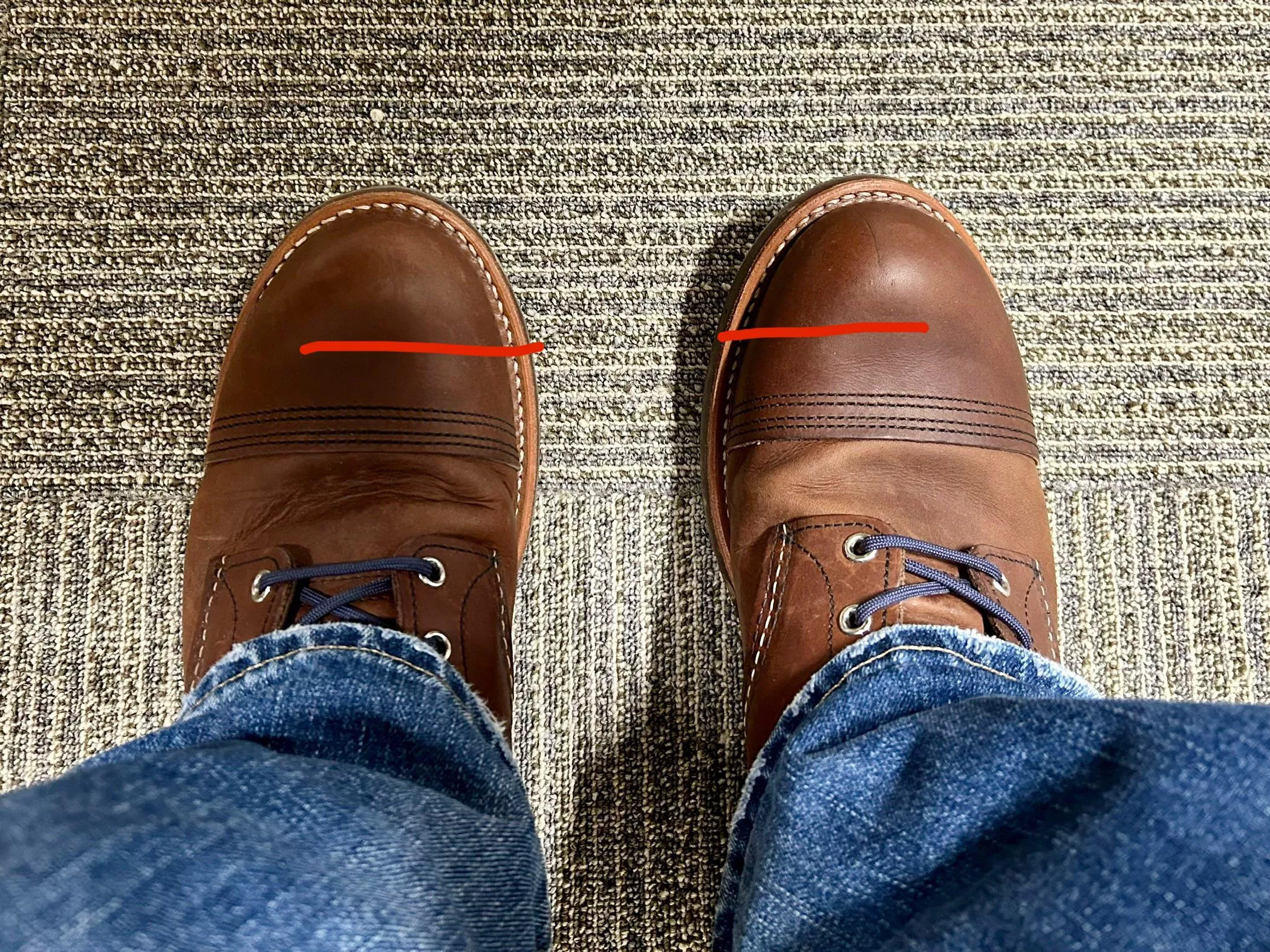 Is it acceptable/ok if my toes aren't all the way to the tip of the shoe? posted by eightgrand