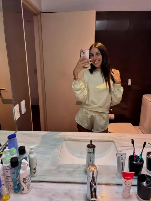 just a mirror selfie in my cozy outfit by teensyolivia