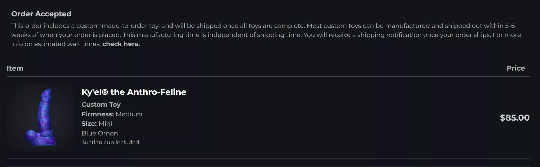 Made my first custom order a few days ago and I'm already super excited! posted by uwubuwubuwu