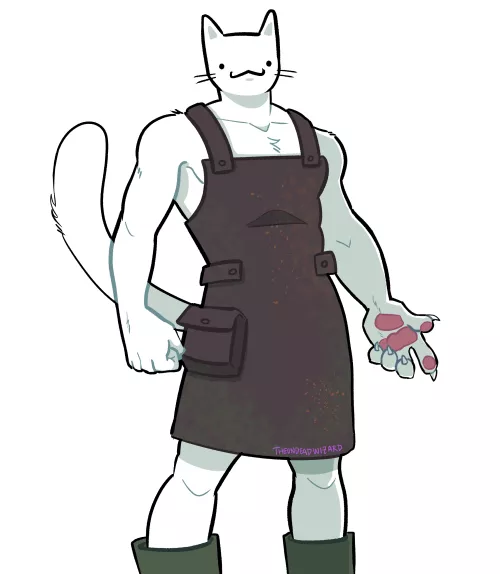Made this for my dnd group, he's the blacksmith of the town by theundeadwizard
